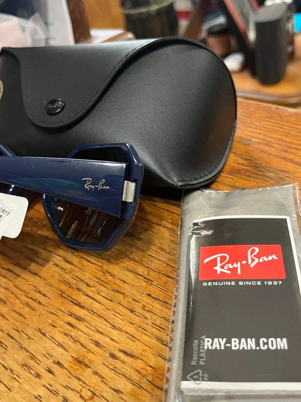 Ray-Ban Women’s Navy Blue 59mm Geometric Sunglasses